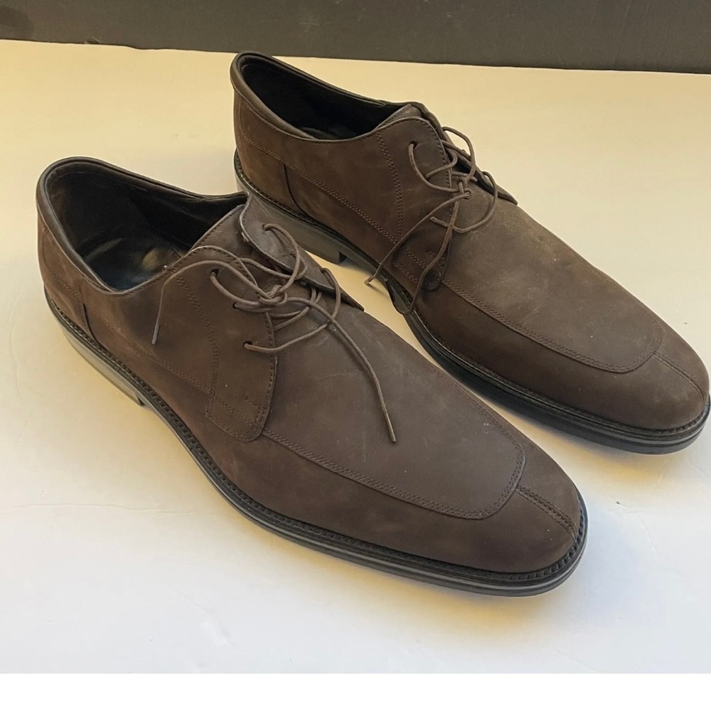 Cole Haan Brown Suede Split Toe Oxfords